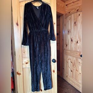 A New Day Black Velvet Top